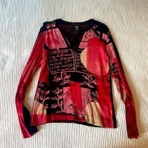 Custo Barcelona long sleeve shirt with leather buckle accent.  From Spain